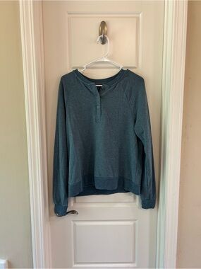 Thread & Supply Blue Henley Pullover